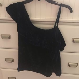 J.O.A Exclusively for Bloomingdales Velvet Top